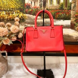 Prada Vibrant Red Satchel